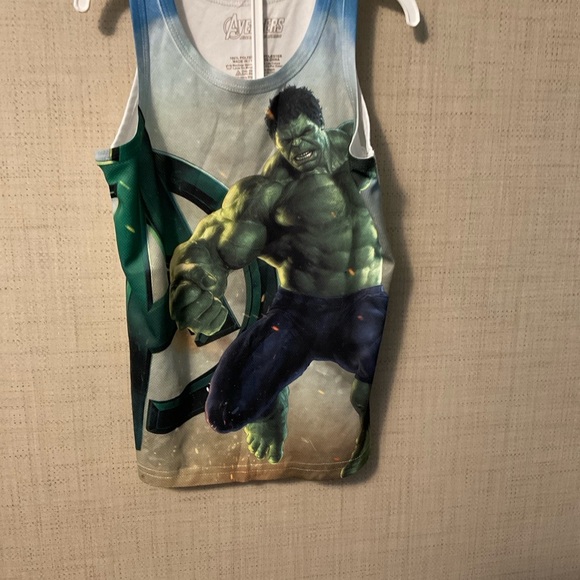 Marvel Hulk Graphic Tank Top - Green and Blue - Picture 2 of 4